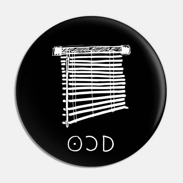 OCD Doodle White Pin by Mijumi Doodles