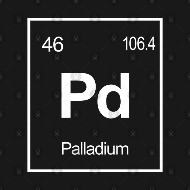 Pd Element of Palladium - Periodic Table Elements Palladium by Mash92