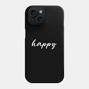 Happy Motivational Text With Modern Typography Good-Vibes Phone Case