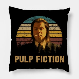 Graphic Art Pulp Crime Movie Pillow