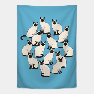 Siamese Cats Group Tapestry
