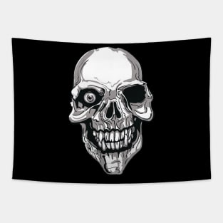 cool one eye skull Tapestry