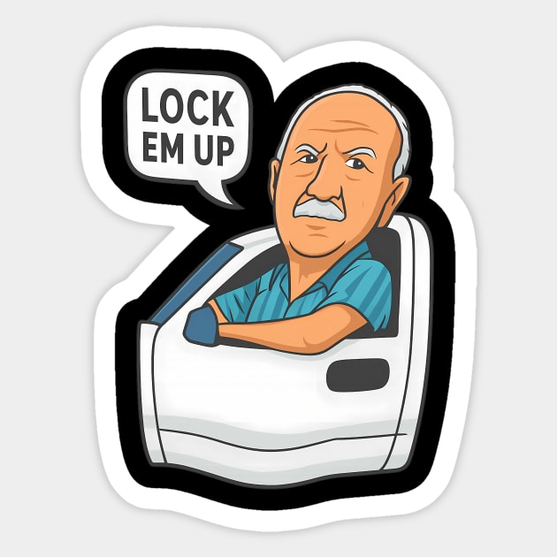 LOCK EM UP Sticker