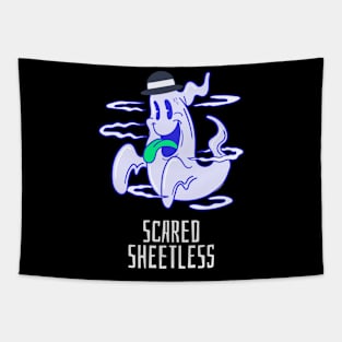 Halloween Ghost is Scared Sheetless Tapestry