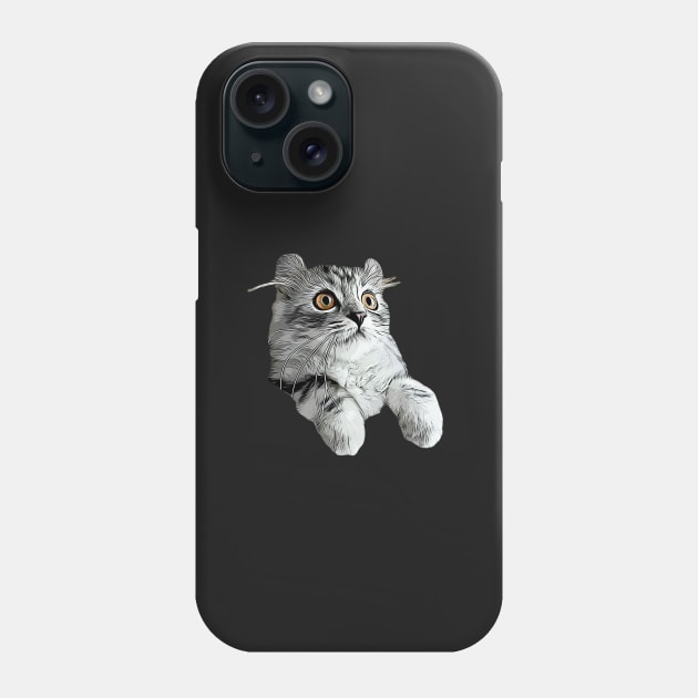 American Curl Cat Phone Case by ElegantCat