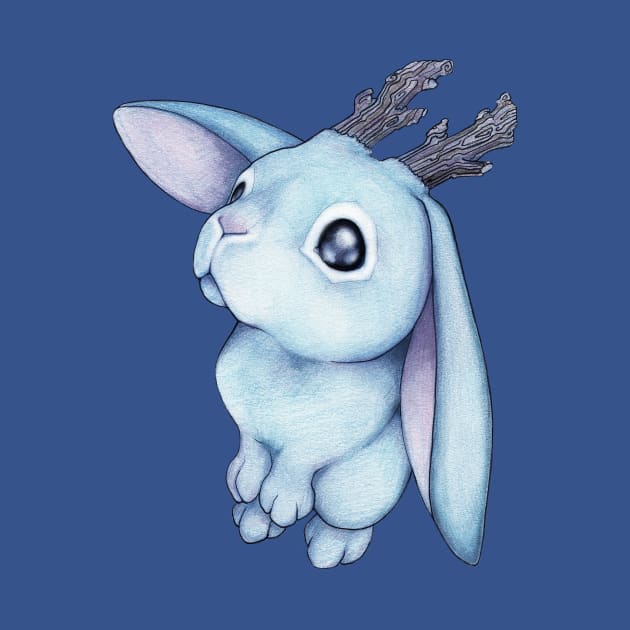 Blue Jackalope by Bitty Bitey Ones