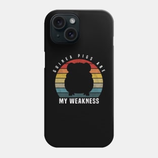 Guinea Pigs Are My Weakness, Funny Retro Vintage Guinea Pig Design Phone Case