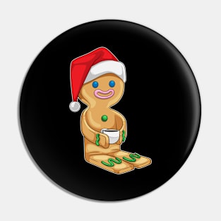 Gingerbread man Christmas Coffee Pin