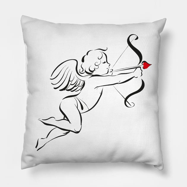 Valentine's Day - Angel Pillow by GNDesign