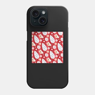 Happy Holiday Pinecones and Birds Phone Case