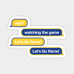 Rams WYD Text Magnet