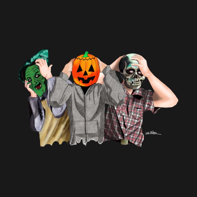 Halloween Mask Trio by lucafon18