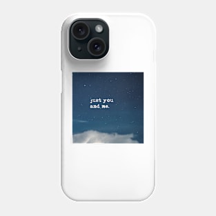 Just you and me - in the night sky Phone Case