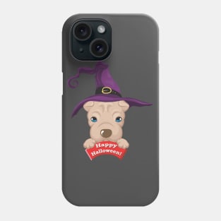 Cute Halloween Puppy Witch Phone Case