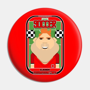 Soccer/Football Red and Black - Elrondo Fourfourtwo - Josh version Pin