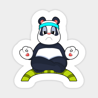 Panda Yoga Fitness Meditation Magnet