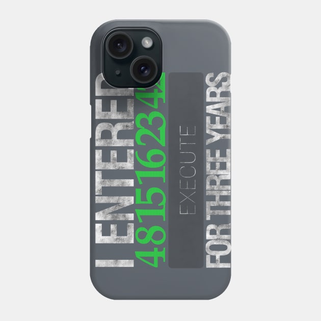 4 8 15 16 23 42 Execute Phone Case by JohnLucke