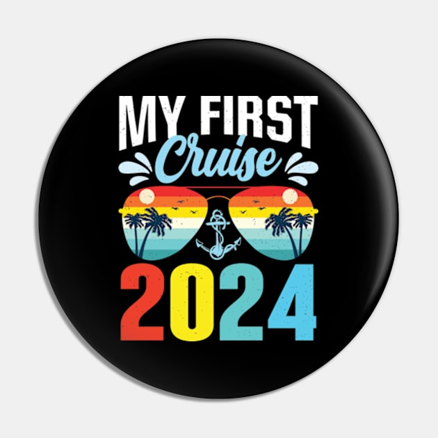 My First Cruise 2024 Vintage Crusing 2024 My First Cruise 2024 Pin