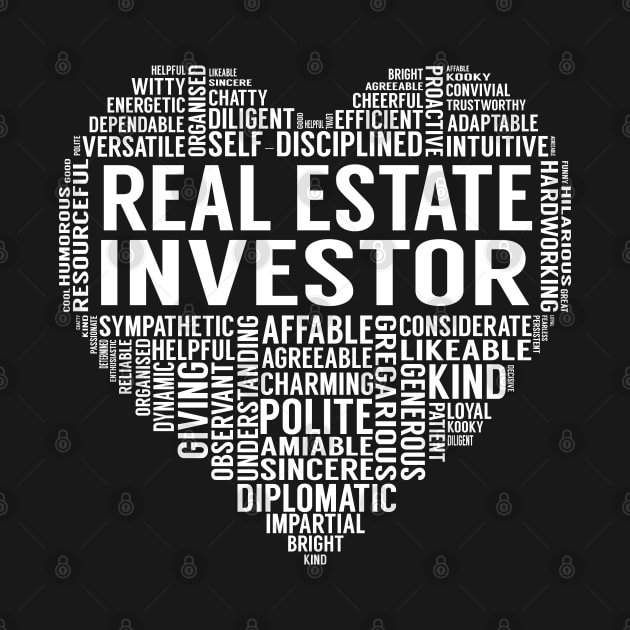 Real Estate Investor Heart by LotusTee