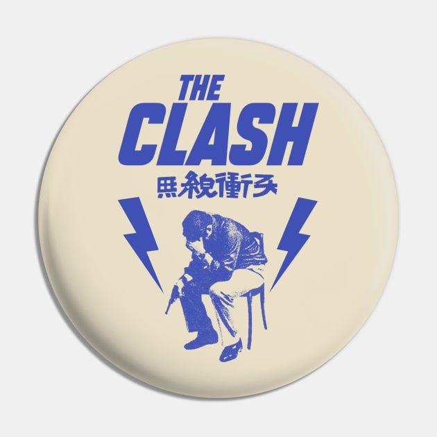 The Clash - London Crime Retro Fanart Pin by faeza dsgn