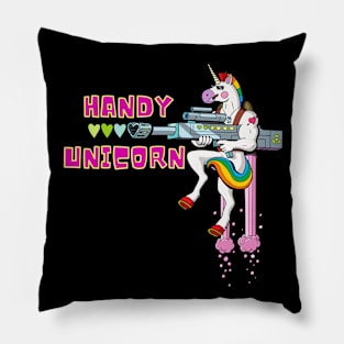 Handy Unicorn Design Pillow