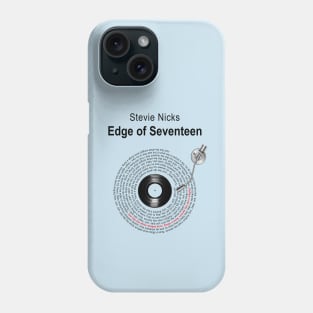 EDGE OF SEVENTEEN LYRICS ILLUSTRATIONS Phone Case