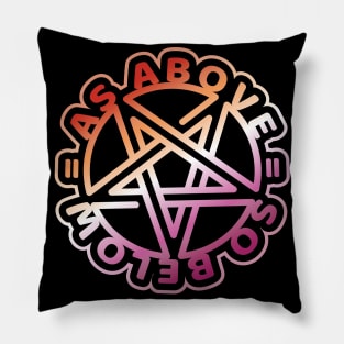 Equality Above & Below - LESBIAN PRIDE - dark Pillow