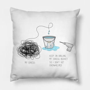 Mental health awareness - stress relieve creative concept Pillow