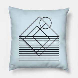 Geometric Sunset Pillow