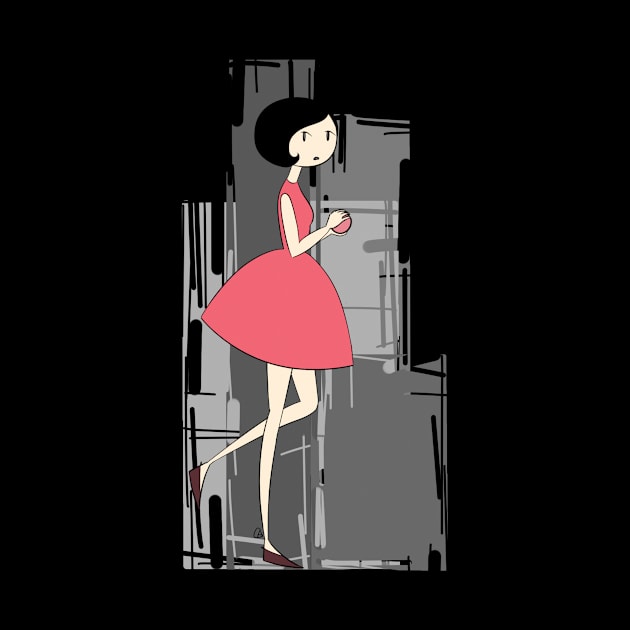 girl in red dress by grouchy25penguin