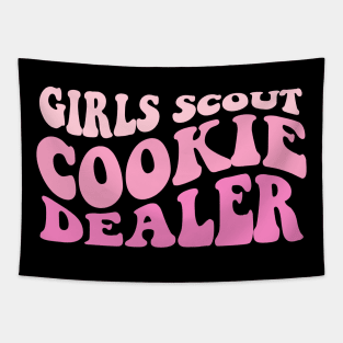 Girls Cookie Dealer Scout groovy Cookie scouting lover Women Tapestry