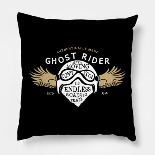 Vintage Motorcycle Pillow