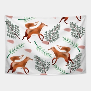 Fox in Foliage Tapestry