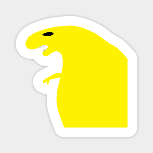 yellow t-rex Magnet