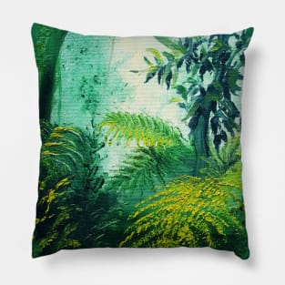 Rainforest Lights and Shadows Pillow