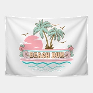 Beach Bum Floral Summer Vibes Beach Life Novelty Gift Tapestry