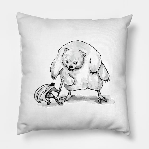 Monster fight Pillow by jeffross