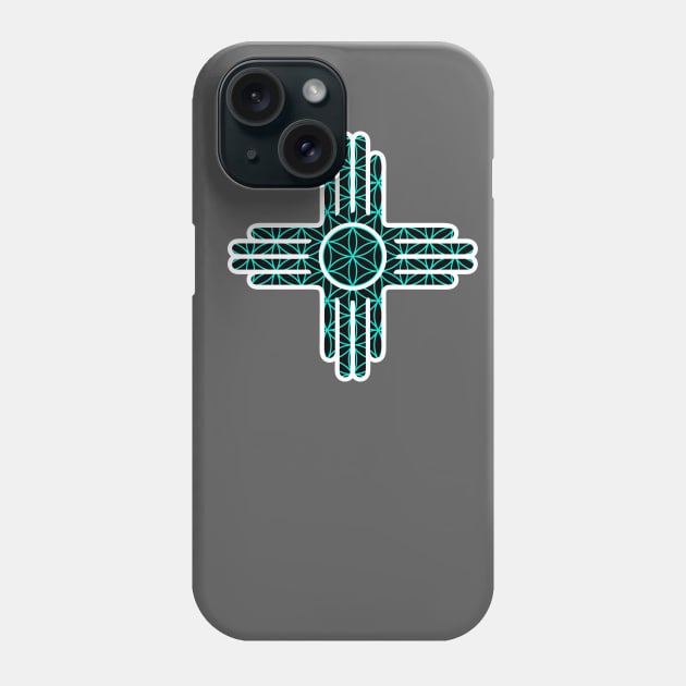 Sacred Geometry Zia Design Phone Case by DeadBeatElite