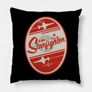 F-104 Starfighter Patch (distressed) Pillow