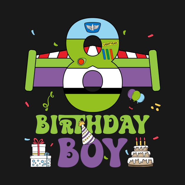 8th Birthday Boy Polical funny B-day Gift For Boys Kids by Los San Der