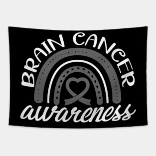 Brain Cancer Awareness Brain Cancer Rainbow Tapestry