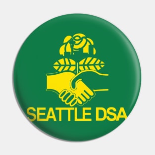 Seattle Socialist Basketball Green Pin