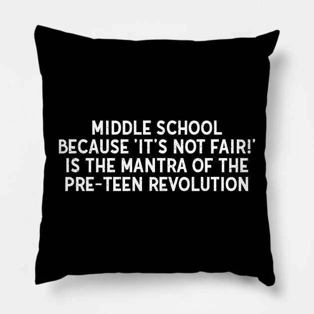 Middle School Pillow by trendynoize