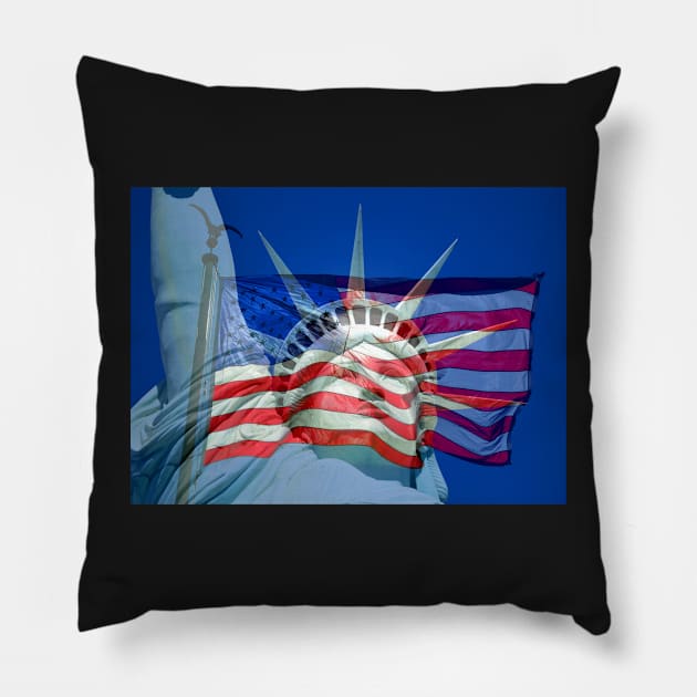 Symbols of freedom Pillow by dltphoto