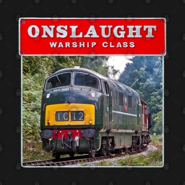 Warship Class 42 - Onslaught and Nameplate by SteveHClark