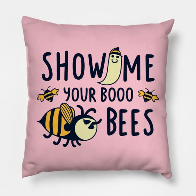 Boo Bees Pillow by BukovskyART