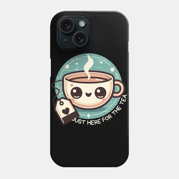 Just Here For The Tea Phone Case by TomFrontierArt