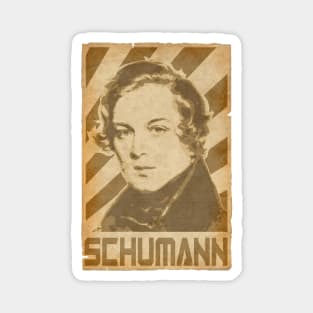 Robert Schumann Retro Propaganda Magnet