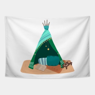 Blanket fort Tapestry