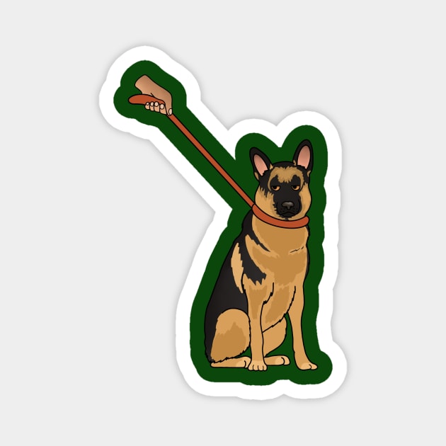 Funny German Shepherd, Love German Shepherds Magnet by logiamerch